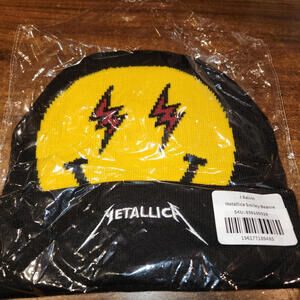 NEW in Bag J Balvin & Metallica Collaboration Black  Beanie Cap Hat HTF